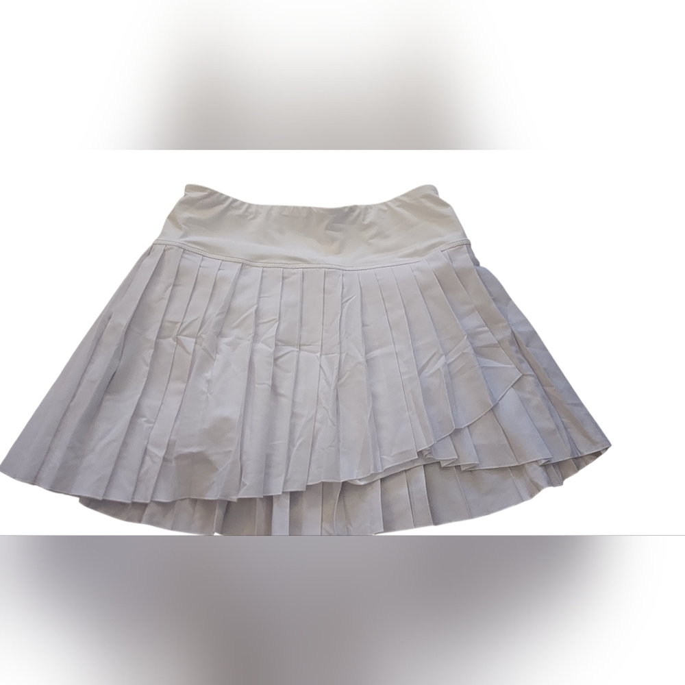 White Pleated Tennis Skort